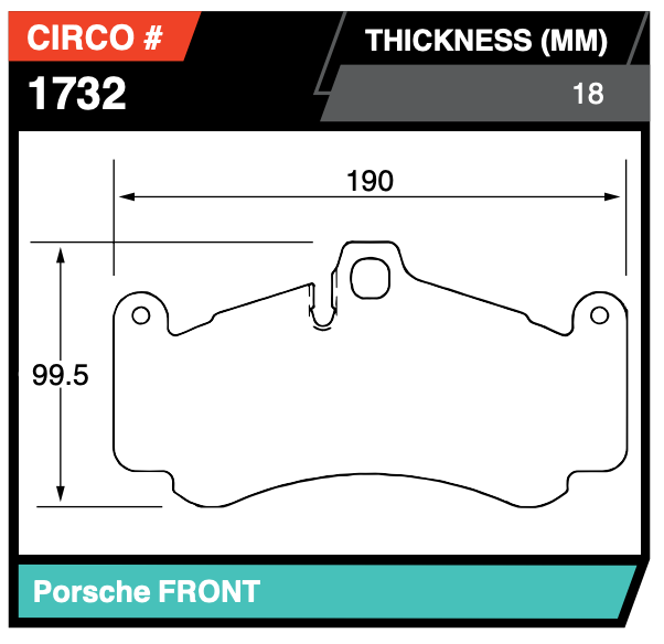 Porsche GT3 Cup 996/997 Front Brake Pads